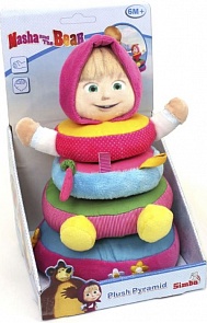 Пирамидка плюшевая «Маша и Медведь», 2 вида (Simba, 9301426)